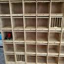 信鸽组合巢箱赛鸽子笼子木质鸽具大号养殖配对笼实木种鸽放飞笼训 B款30格上翻门/高180X180X30CM