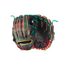 Wilson 威尔胜 棒球手套内野圣诞格纹 11.5寸 成人装备左手用真皮 红色/黄绿色格子 11.5 英寸 (约 29 cm)