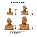 定制铸铜真人肖像雕塑定制玻璃钢人物头像父母半身像校园名人雕像 50cm半身像