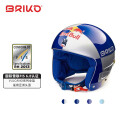 BRIKO专业滑雪头盔 红牛林赛沃恩限量版竞技高性能安全防撞单双板全盔 银蓝金900-2PV0 S