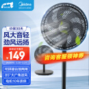 美的（Midea）【超级单品】七叶轻音立式电风扇家用柔风落地扇台式桌面小型风扇大风量节能摇头电扇自营 SAF30AB