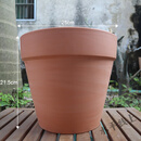 潮鸣（CHAOMING）SMVP瓦盆红陶花盆圆形花盆 细质陶瓷红陶盆 多肉育苗盆栽透气陶土 13号 25*21.5cm 中等