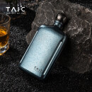 TAIC太可 钛度纯钛酒壶高档户外便携酒具随身迷你钛酒瓶 可定制刻字 瀚海蓝