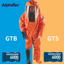 ALPHATEC 6000型A级GTB气密型重型防化服全封闭防液AN重毒化学品防护服 6000-GTB L