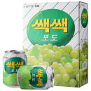 乐天 （LOTTE）粒粒葡萄汁饮料238ml *12罐 整盒 韩国原装进口