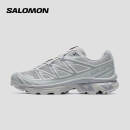 萨洛蒙（Salomon）男女款 城市轻户外舒适透气包裹支撑潮流穿搭休闲运动鞋 XT-6 灰色 474448 5 (38)