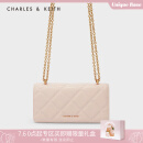 CHARLES＆KEITH夏季CK6-10680924包包女包油画菱格钱包 Light Pink浅粉色 XS