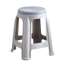 久磨王（JOMOKING）塑料凳圆形凳子防滑板凳 YK018  单/个 灰色