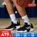 adidas阿迪达斯官方Pro Bounce 2018 Low男子团队款实战篮球鞋FW5747 黑/白 42.5(265mm)