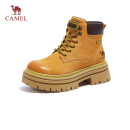 骆驼（CAMEL）【山丘2.0】大黄靴女户外马丁靴 L24W469610 土黄 36