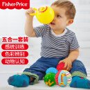 费雪(Fisher Price)宝宝初级训练球五合一套装 婴幼儿童玩具球小皮球男女孩F0906六一儿童节礼物