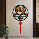 昌迎新中式中国结福字挂件客厅大号入户门玄关高端玉雕挂画相框挂墙 福到 直径58cm
