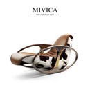 米维卡MIVICA现代意式轻奢乌金木真皮实木躺椅沙发摇摇椅原创设计家具K1 MIVICA·棕色躺椅