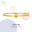 周生生足金光面黄金手镯传承素圈圆棍90194K计价06圈11.8克