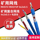 煤矿用超六类阻燃网线MHYV MHSYV4*2*0.58矿用通信线防爆网线 MHYV 4*2*0.58 500米