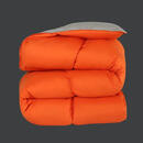 高级羽绒被95白鹅绒8斤被子羽绒被芯6斤加厚冬被10斤双人单人 橘+灰色 150x200cm单人8斤加厚冬被