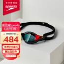 Speedo/速比涛 新一代鲨鱼皮系列 纯视 镀膜泳镜 811779A260 黑色/红色