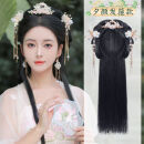 唐妮汉服假发女一体式懒人发箍全套发饰古装盘发发髻古风日常发包发饰 夕颜发箍款+发饰全套