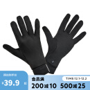 迪卡侬加绒手套男士跑步运动户外女保暖骑行保暖可触屏OVWG黑色L4563977