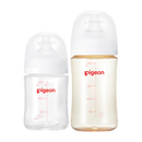 贝亲（Pigeon）玻璃奶瓶160mlS码+PPSU奶瓶240mlM码 1-6个月奶瓶套装