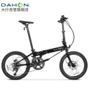 大行（DAHON）自行车20英寸20速超轻铝合金碟刹成人单车KBA005 黑色BA款油碟