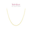周大福SOINLOVE O字形18K金闪O项链百搭素链女生日礼物新年礼物 VE185 K黄 40cm