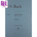 德国亨乐原版 巴赫六首帕蒂塔BWV825-830 Bach Six Partitas BWV 825-830 HN518 进口艺术