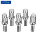 MMX钛合金锻造改装轮毂螺杆适用于奥迪奔驰宝马大众保时捷法拉利极氪 镂空款钛合金螺杆(长款) M14*1.5 锥形螺杆(20支一套)