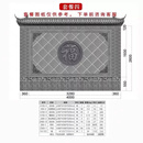 中式庭院仿古砖雕影壁墙照壁墙圆形砖雕福字浮雕尺寸支持定制设计 套餐四（满贴藤草福款）不含运费