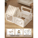 迈奇婴儿防护栏游戏围栏地上爬行垫小女男孩客厅室内家用 猫头鹰帐篷屋带门+贩卖玩具架+4.