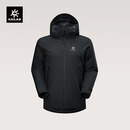 KAILAS凯乐石阿斯本硬壳羽绒服男鹅绒保暖防风FLT 3L防水外套秋冬 玄青黑KG2533109 M