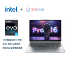 联想笔记本电脑小新Pro16 英特尔Evo平台 高性能游戏轻薄本(14核标压i9-12900H 16G 512G 2.5K 120Hz)银 办公
