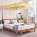 防尘罩万能全盖家用卧室双人床顶蚊帐防尘顶盖布宿舍上铺少女心 黄柠檬【单独防尘顶罩】 1.8x2.0m【不含支架】