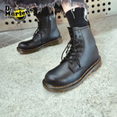 马丁（DR.MARTENS）春夏1460  舒适机车靴拉链软皮黑色8孔马丁靴 黑色 37