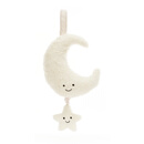 Jellycat趣味月亮拉铃安抚宝宝床铃挂件玩具公仔玩偶七夕送礼 米色