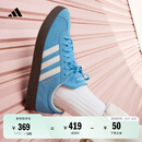 adidas T头鞋 VL COURT复古板鞋德训鞋男女阿迪达斯轻运动 蓝色/亮白/树脂黄   42.5