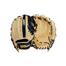 Wilson 威尔胜 A2K 内场棒球手套 29.21cm 专业成人右手投掷 皮革手套 Blonde/Black 11.5