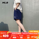 美职棒（MLB）官方 短裤 23年夏季新款简约宽松休闲运动五分裤子3LSMB0433-07NY 洛杉矶道奇队/藏青色 XL