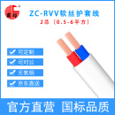 国超电缆 ZC-RVV 2*4平方国标铜丝阻燃两芯家装线 软护套线 100米 白色