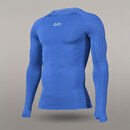 CG赛客紧身衣男高弹透气足球训练长袖速干跑步健身打底运动T恤上衣 深蓝色 M