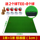 TTYGJ 高尔夫球打击垫 个人室内练习球垫 家庭练习垫 配TEE 挥杆练习器 1米*1米标准版