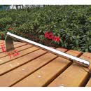 苏茂 农用园林园艺工具不锈钢两用小锄镐头 钉耙农具锄头种菜花锄 60cm长加厚锄头
