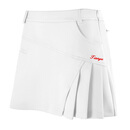 TTYGJ 高尔夫短裙女士 夏季运动裤裙修身半身裙子防皱防走光百褶裙女装 白色 M