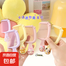 可爱卡通小梳子学生女孩儿童高颜值直发头梳顺发马尾梳家用美发梳 粉色【款式随机】