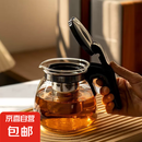 家用大容量玻璃茶壶水壶套装带滤网泡茶花茶壶1壶4杯 茶具1壶4杯