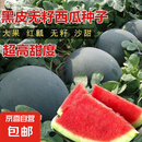 超甜无籽西瓜种子黑皮高产薄皮红心特大西瓜种籽蔬菜水果种孑四季 黑皮无子西瓜种子 2包约40粒