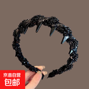 水钻路易斯巴黎王妃发箍女款2025新款蓬松高颅顶头箍碎发神器发卡 升级款轻奢带钻绕珠