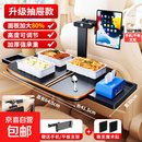 汽车后排车载小桌板餐桌车内折叠桌电脑支架吃饭神器写作业学习桌 25年升级【橙色】送手机平板支架