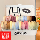 高弹力无接缝发圈不伤发多巴胺色系皮筋扎头发儿童头绳高马尾 多巴胺混装【50条】五颜六色