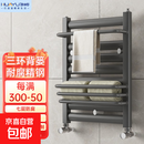 华峪小背篓暖气片卫生间家用水暖集自采暖壁挂钢制取暖器三环置物架 钢制经典散热器灰6040（不包安装